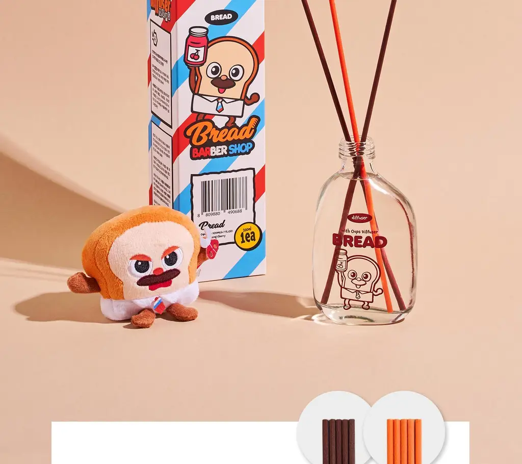 [한정수량/인테리어] 무무네 x 브레드이발소 디퓨저 소시지(허브&생화향) 200ml 상세페이지 31